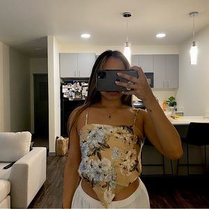 Milumia Satin Cami Crop Top